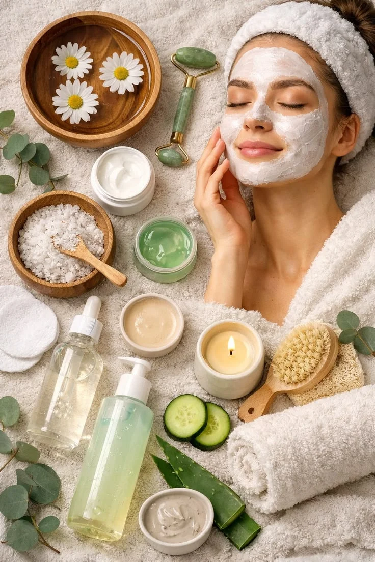 Facial skincare treatment at Aura Aesthetics